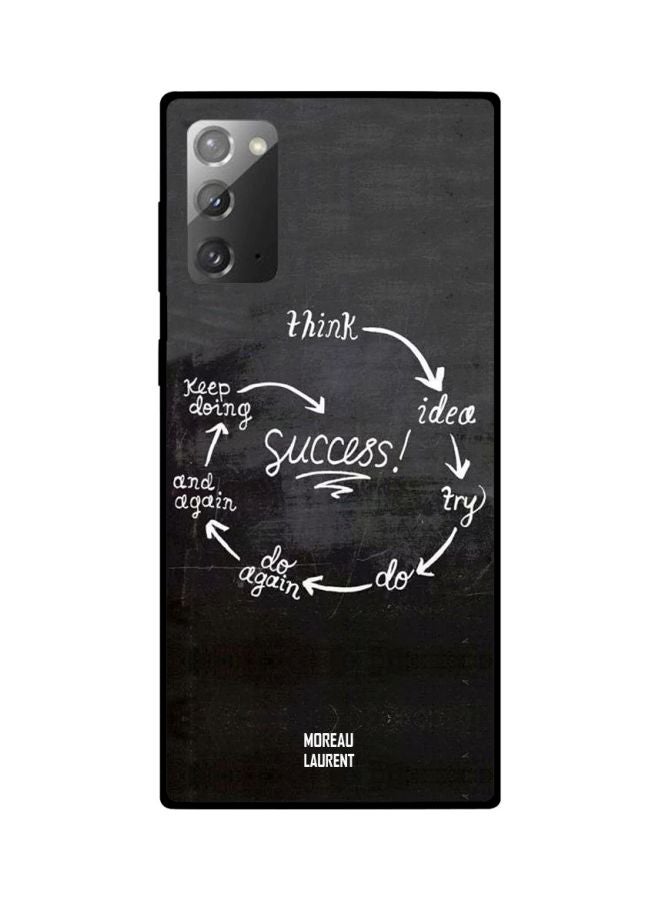 Success Printed Case Cover For Samsung Galaxy Note20 Black/White
