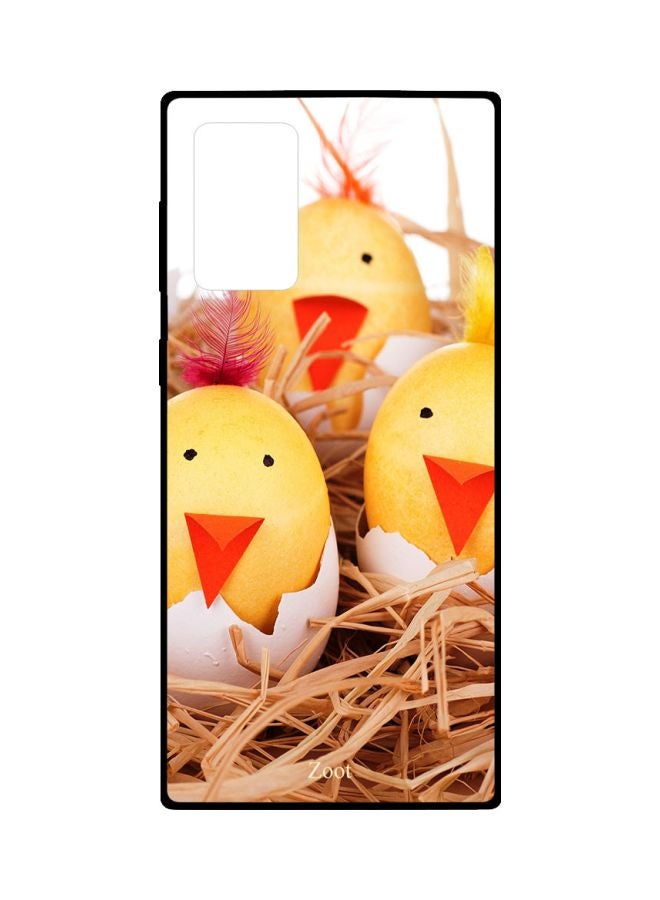 Zoot Cartoon Birds Hatching Printed Case Cover For Samsung Galaxy Note20 Ultra Yellow/Orange/Beige - Image 1