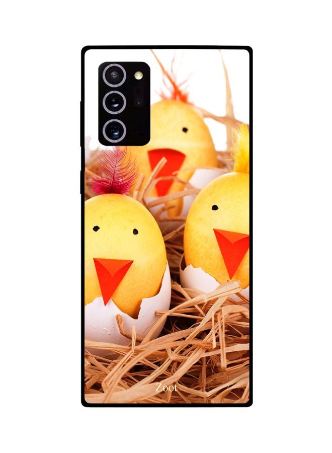 Zoot Cartoon Birds Hatching Printed Case Cover For Samsung Galaxy Note20 Ultra Yellow/Orange/Beige - Image 2