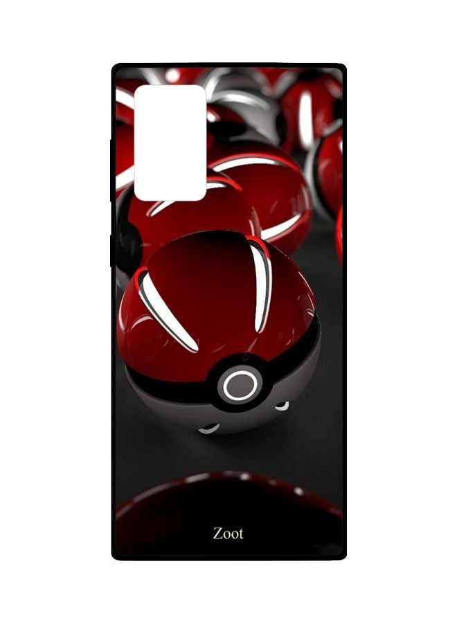 Zoot Pokemon Ball Printed Case Cover For Samsung Galaxy Note20 Ultra Red/Grey/White - Image 1