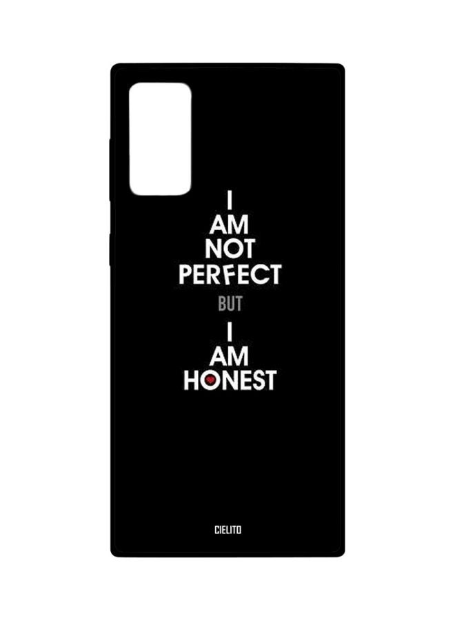 CIELITO I Am Not Perfect Printed Case Cover For Samsung Galaxy Note20 Black/White/Red - Image 1
