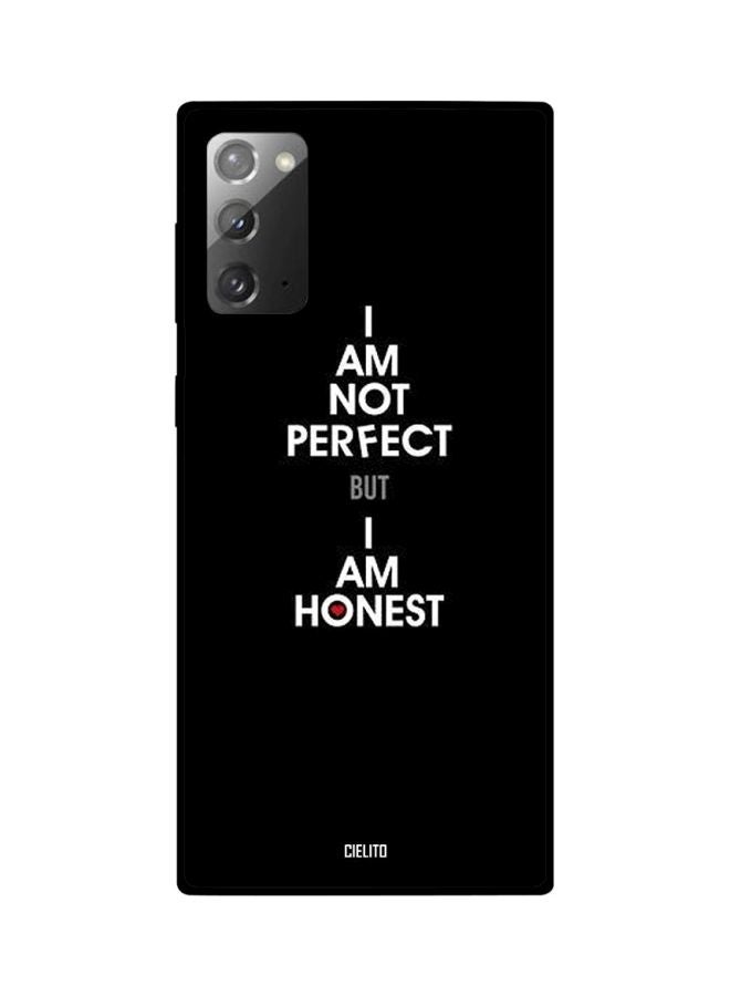 CIELITO I Am Not Perfect Printed Case Cover For Samsung Galaxy Note20 Black/White/Red - Image 2