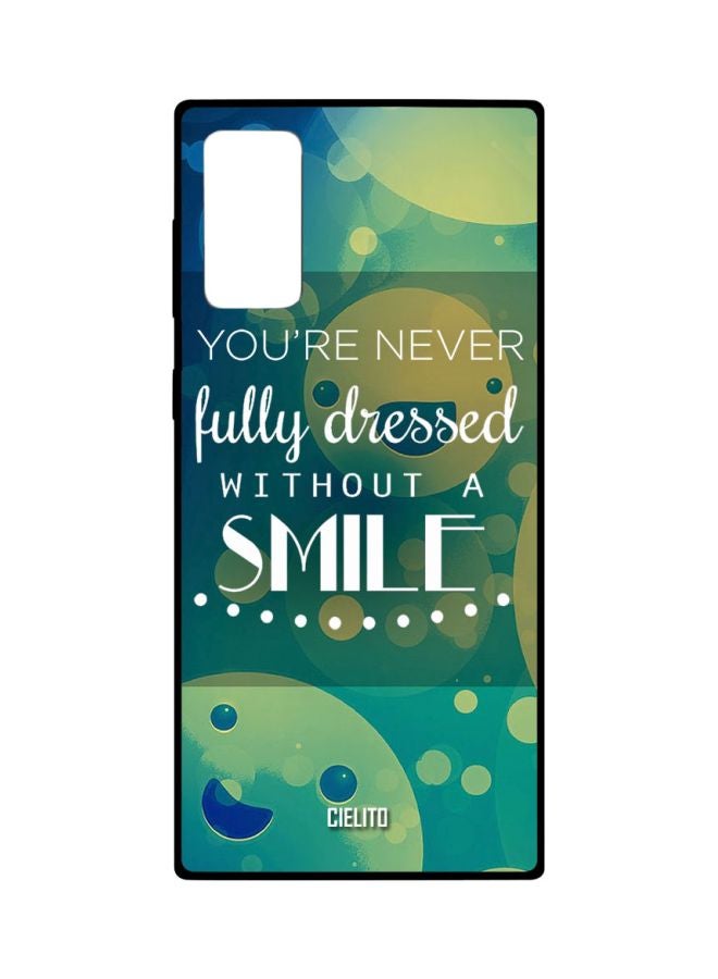 سيليتو غطاء حماية بنمط مطبوع بعبارة لهاتف سامسونج جالاكسي نوت 20 أخضر / أزرق / أبيض - Image 1