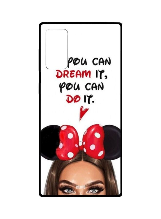 CIELITO You Can Dream it Printed Case Cover For Samsung Galaxy Note20 White/Red/Black - Image 1