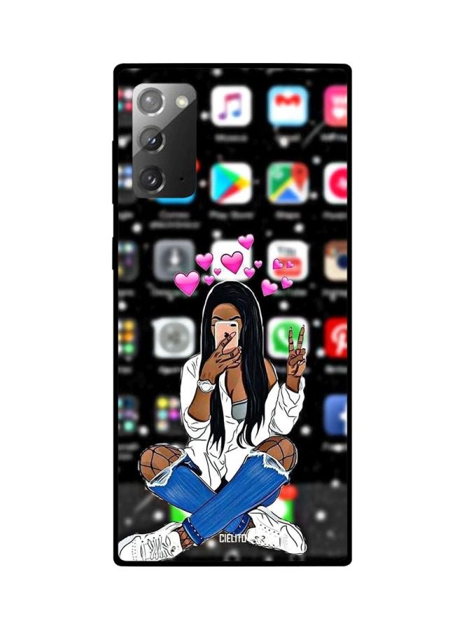 CIELITO Girl Printed Case Cover For Samsung Galaxy Note20 Multicolour - Image 2