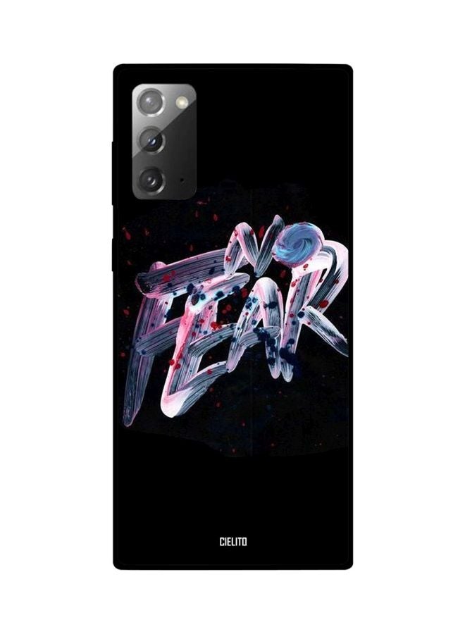 CIELITO No Fear Printed Case Cover For Samsung Galaxy Note20 Black/White/Blue - Image 2