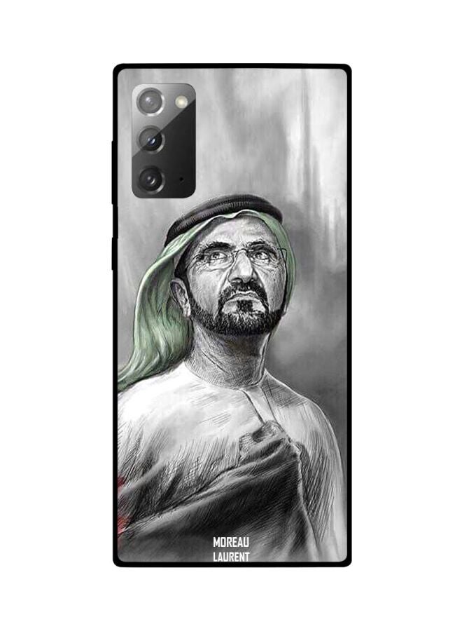 Moreau Laurent Rashid Bin Saeed Al Maktoum Printed Case Cover For Samsung Galaxy Note20 Grey/White/Green - Image 2