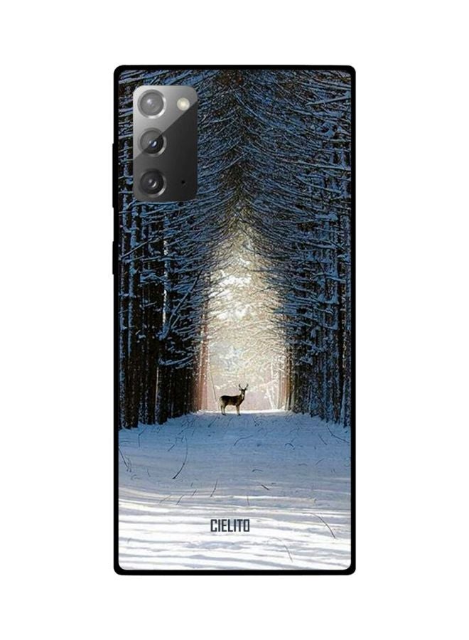 CIELITO Snow Forest Printed Case Cover For Samsung Galaxy Note20 White/Black/Brown - Image 1