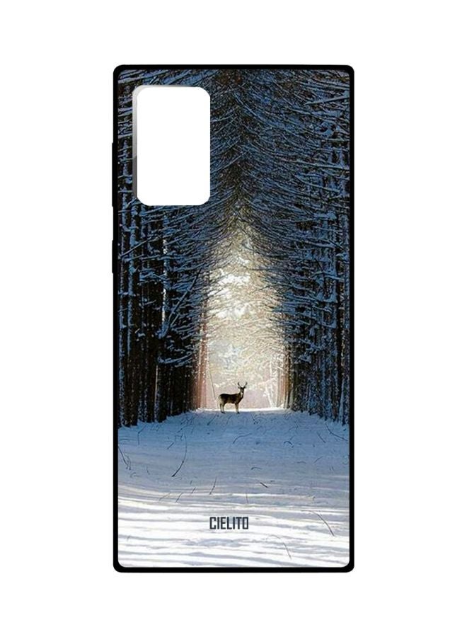 CIELITO Snow Forest Printed Case Cover For Samsung Galaxy Note20 White/Black/Brown - Image 2