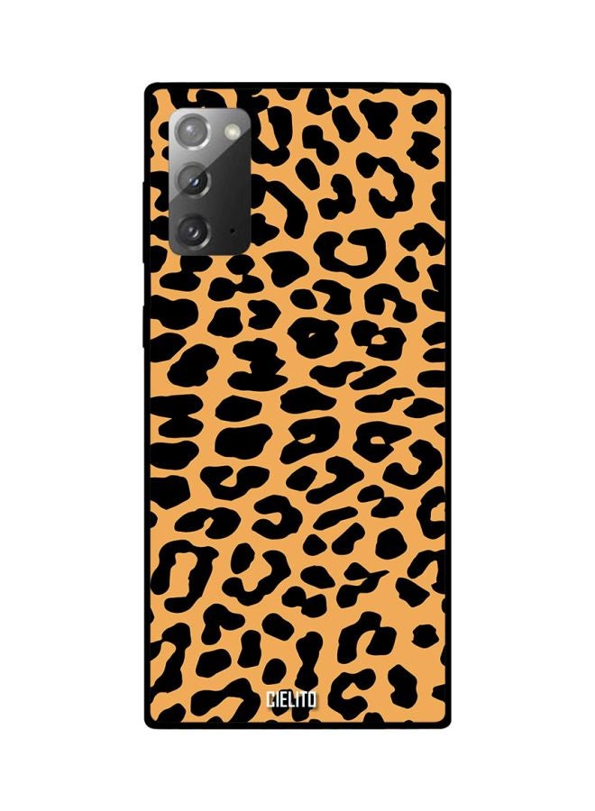 CIELITO Leopard Skin Printed Case Cover For Samsung Galaxy Note20 Yellow/Black - Image 2