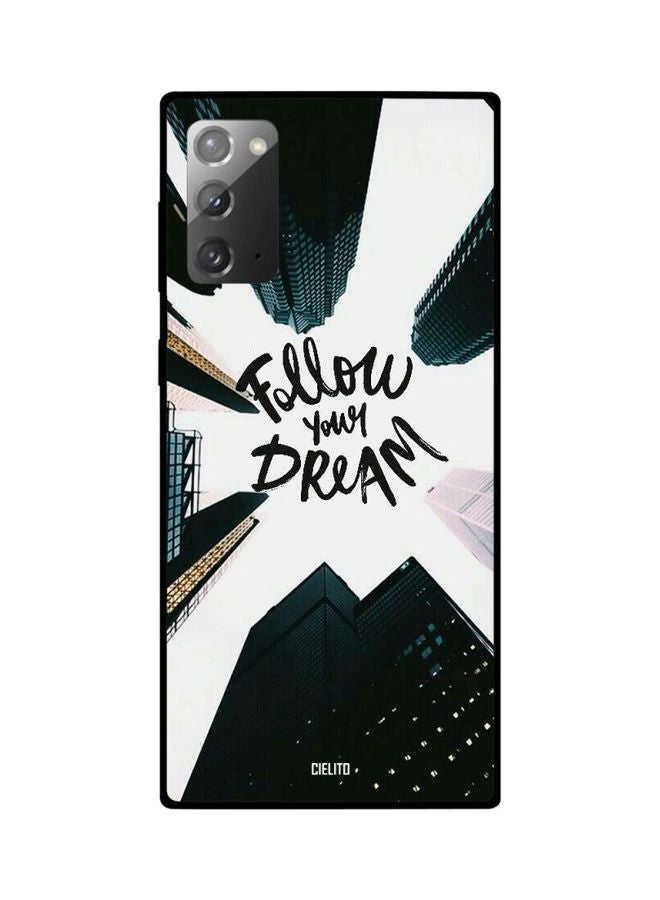 CIELITO Follow Your Dream Printed Case Cover For Samsung Galaxy Note 20 Green/White/Black - Image 2