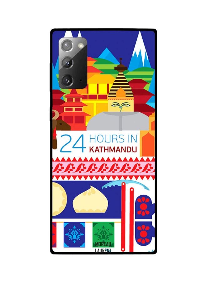 Moreau Laurent Kathmandu Themed Protective Case Cover For Samsung Galaxy Note20 Blue/Red/Yellow - Image 2