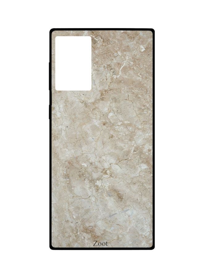 Zoot Marble Printed Case Cover For Samsung Galaxy Note20 Beige/Black - Image 1