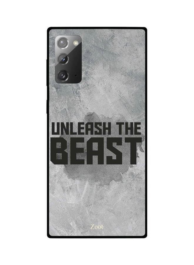 Zoot Unleash The Beast Printed Case Cover For Samsung Galaxy Note20 Grey/Black  - Image 2