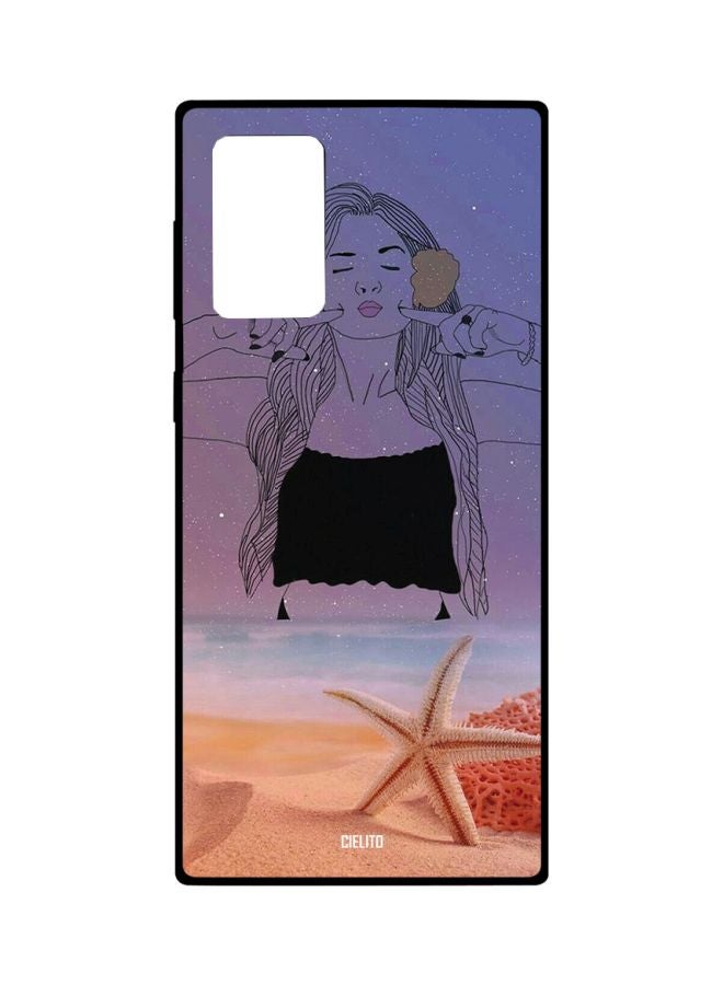 CIELITO Girl Printed Case Cover For Samsung Galaxy Note20 Ultra Purple/Beige/Black - Image 1