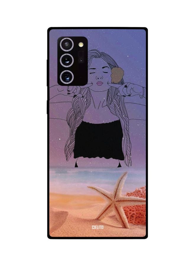 CIELITO Girl Printed Case Cover For Samsung Galaxy Note20 Ultra Purple/Beige/Black - Image 2