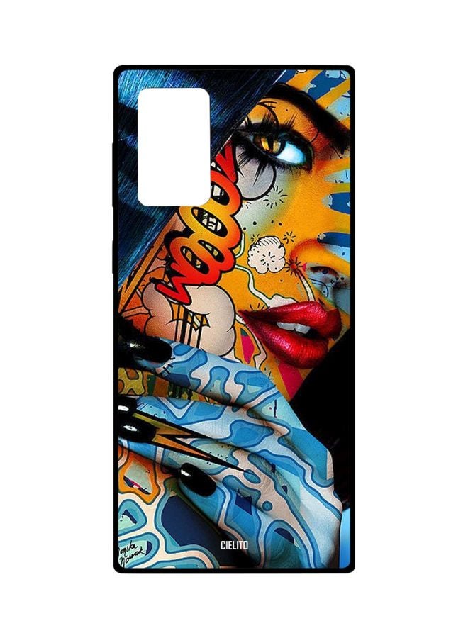 CIELITO Graphic Printed Case Cover For Samsung Galaxy Note20 Ultra Black/Blue/Yellow - Image 1