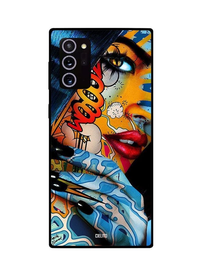 CIELITO Graphic Printed Case Cover For Samsung Galaxy Note20 Ultra Black/Blue/Yellow - Image 2