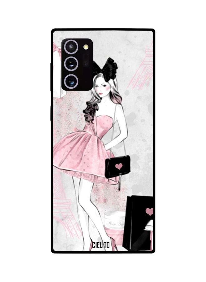 CIELITO Girl Printed Case Cover For Samsung Galaxy Note20 Ultra Black/Pink/Grey  - Image 2