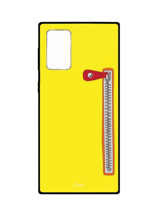 Zoot Zipper Printed Case Cover For Samsung Galaxy Note 20 Ultra Yellow/Red/Grey - Image 1