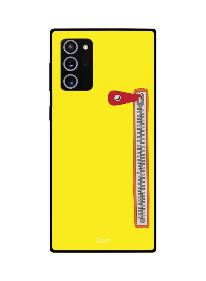 Zoot Zipper Printed Case Cover For Samsung Galaxy Note 20 Ultra Yellow/Red/Grey - Image 2
