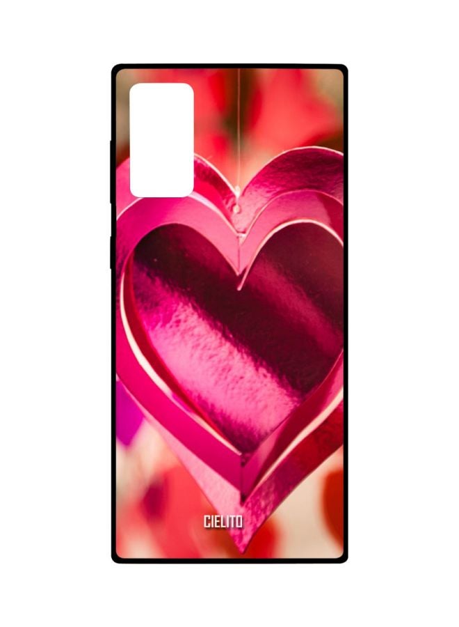 CIELITO Heart Printed Case Cover For Samsung Galaxy Note20 Pink/Red/White - Image 1