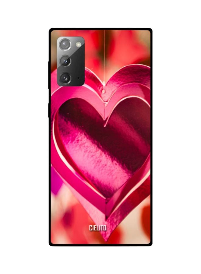 CIELITO Heart Printed Case Cover For Samsung Galaxy Note20 Pink/Red/White - Image 2