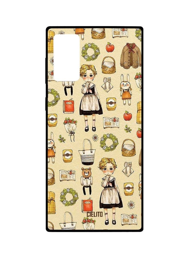 CIELITO Cartoon Printed Case Cover For Samsung Galaxy Note20 Beige/Brown/Red - Image 1