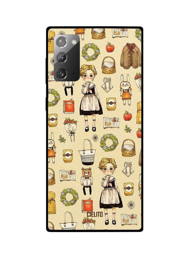 CIELITO Cartoon Printed Case Cover For Samsung Galaxy Note20 Beige/Brown/Red - Image 2