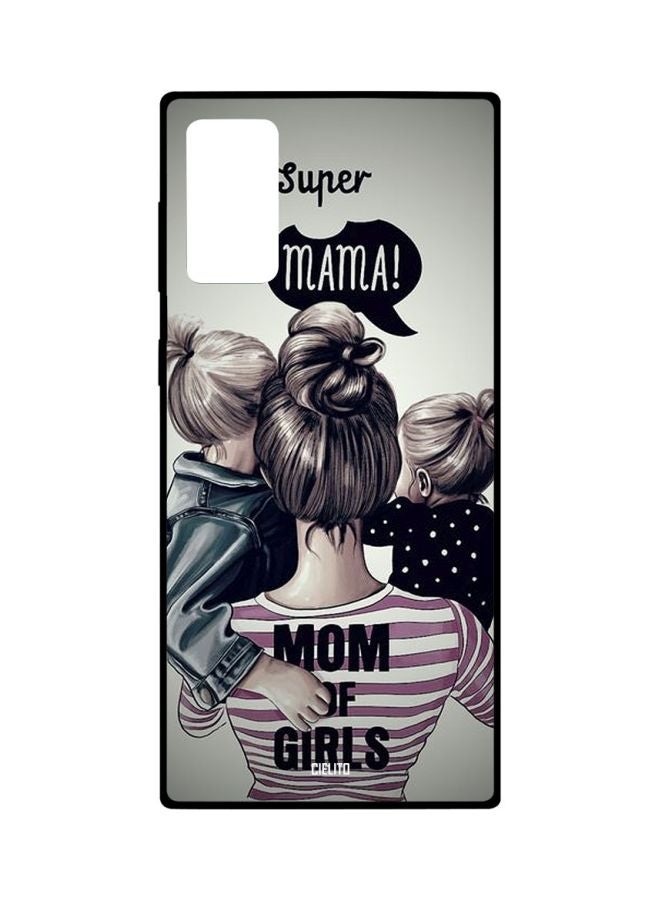 CIELITO Super Mama Printed Case Cover For Samsung Galaxy Note20 Pink/Black/Grey - Image 1