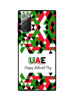 غطاء حماية بطبعة عبارة "UAE Happy National Day" لهاتف سامسونج جالاكسي نوت 20 أبيض/أحمر/أخضر - v1601188027/N40746946A_2