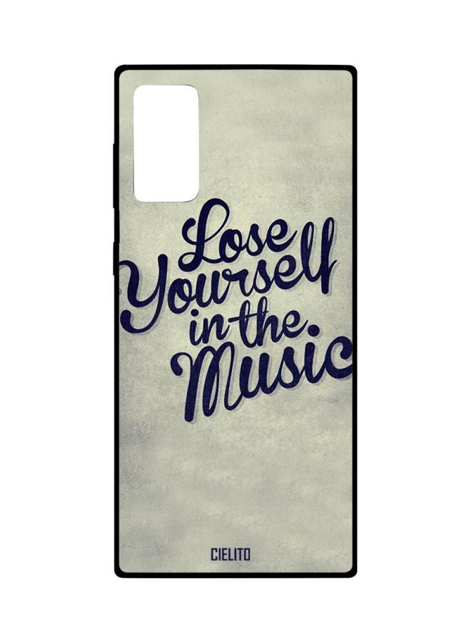 CIELITO Lose Yourself In The Music Printed Case Cover For Samsung Galaxy Note20 Grey/Blue - Image 1