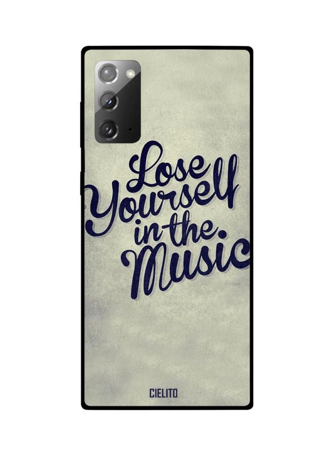 CIELITO Lose Yourself In The Music Printed Case Cover For Samsung Galaxy Note20 Grey/Blue - Image 2