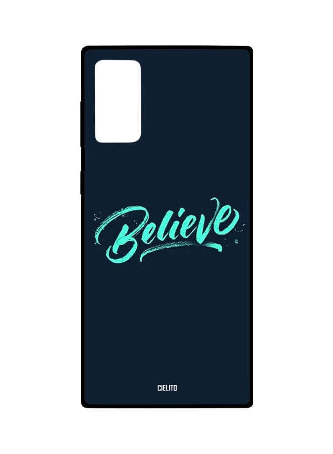 CIELITO Believe Printed Case Cover For Samsung Galaxy Note20 Blue - Image 1