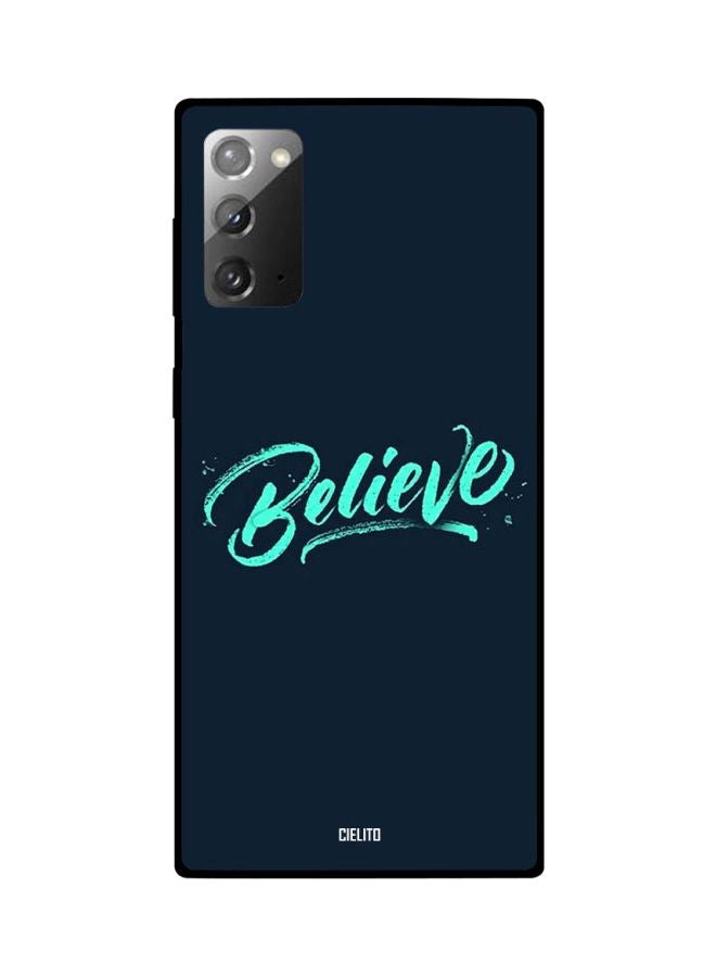 CIELITO Believe Printed Case Cover For Samsung Galaxy Note20 Blue - Image 2