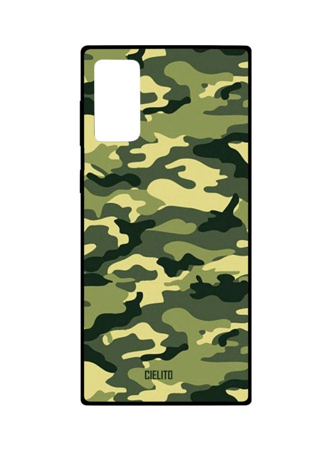 CIELITO Camouflage Printed Case Cover For Samsung Galaxy Note20 Green/Black - Image 1