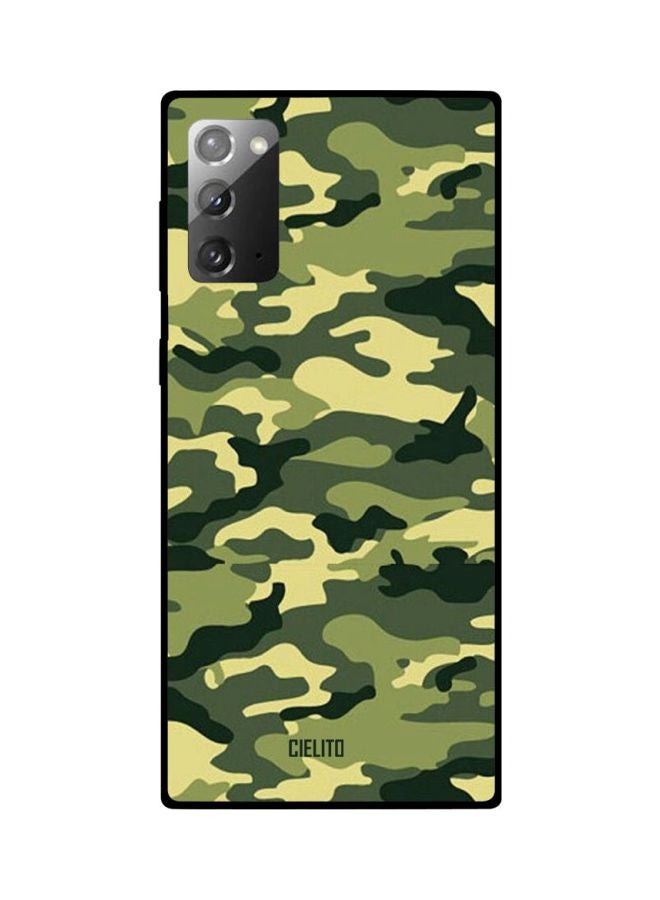 CIELITO Camouflage Printed Case Cover For Samsung Galaxy Note20 Green/Black - Image 2
