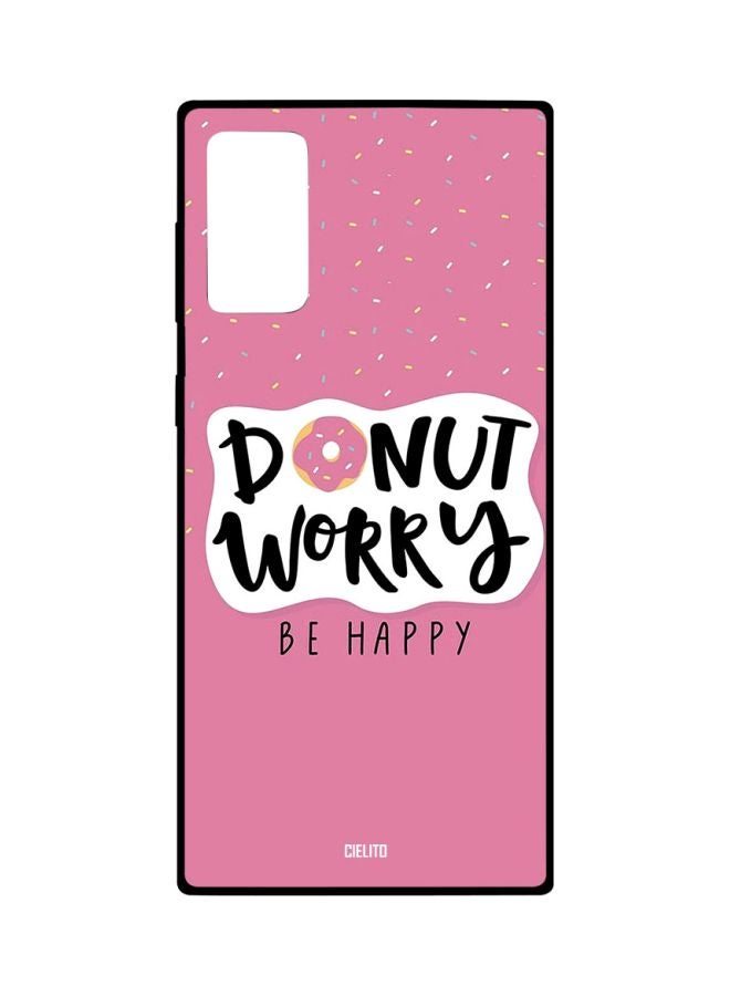 CIELITO Donut Worry Printed Case Cover For Samsung Galaxy Note20 Pink/White/Black - Image 1