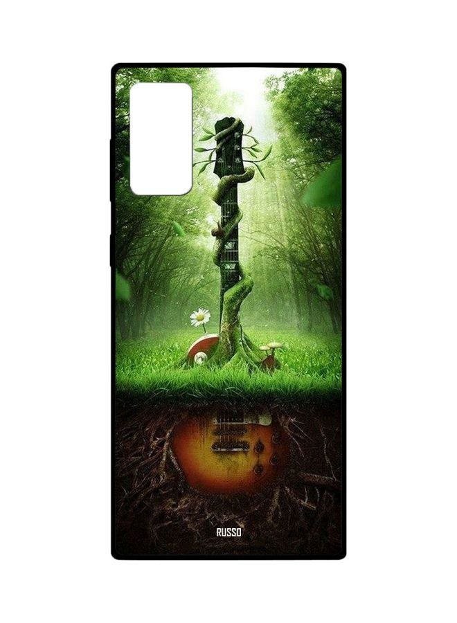 Abstract Guitar Printed Case Cover For Samsung Galaxy Note20 Green/Black/Brown