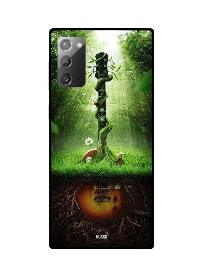 Abstract Guitar Printed Case Cover For Samsung Galaxy Note20 Green/Black/Brown
