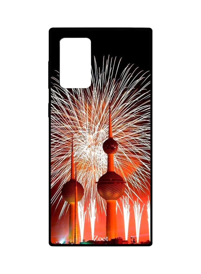 Zoot Fireworks Printed Case Cover For Samsung Galaxy Note20 Ultra Black/White/Orange - Image 1