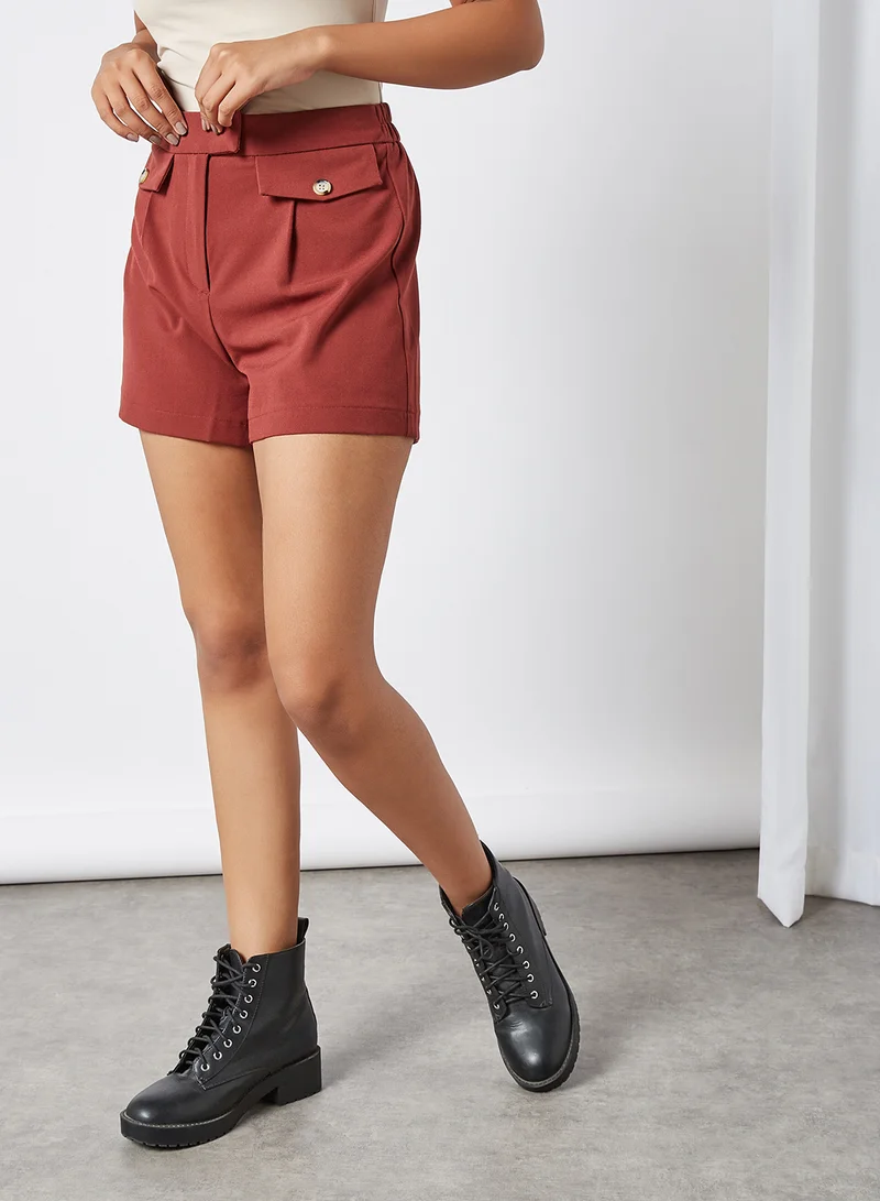 VERO MODA Button Detailed Pocket Safari Style Shorts