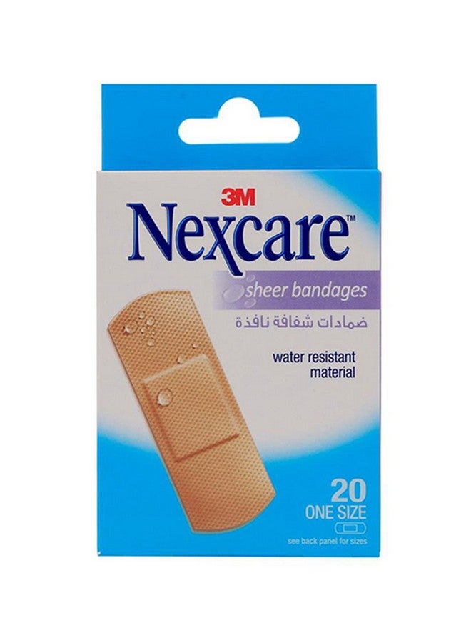 نيكس كير ضمادات شفافة من 3M مقاس 20