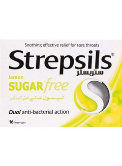 Strepsils Lemon Sugar Free Lozenges 16'S 