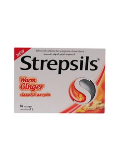 Strepsils Warm Ginger Lozenges 16'S 