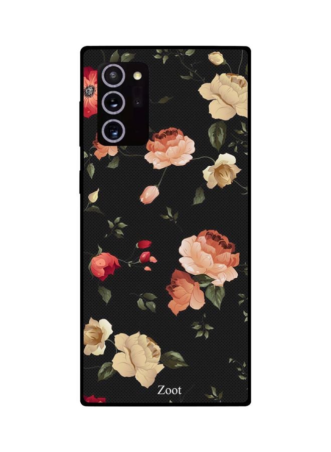Zoot Floral Printed Case Cover For Samsung Galaxy Note20 Ultra Black/Green/Red - Image 2