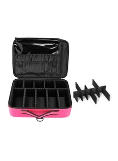 3 Layers Large Makeup Case Organizer Pink