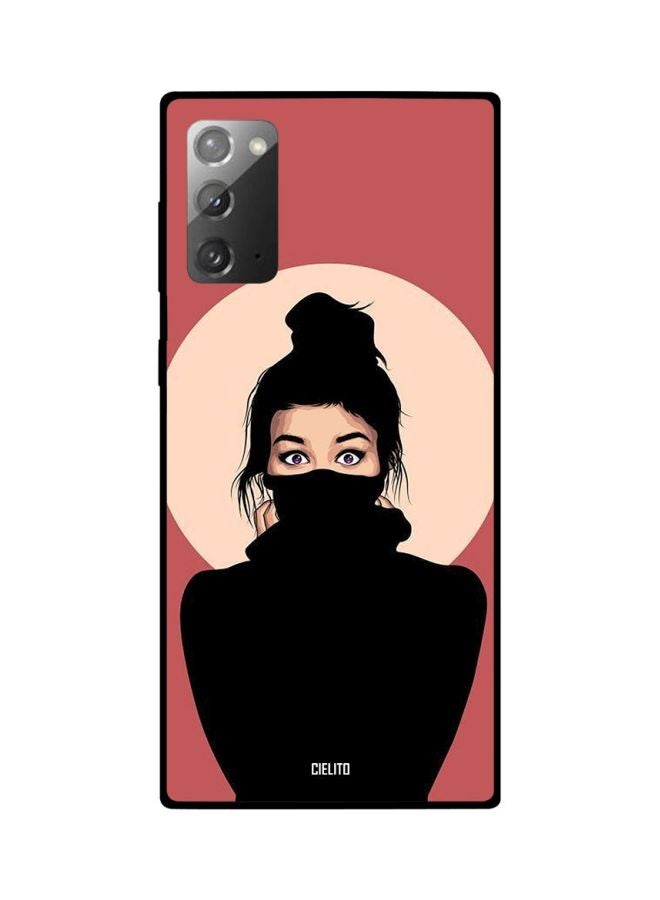 CIELITO Girl Printed Case Cover For Samsung Galaxy Note20 Pink/Beige/Black - Image 2