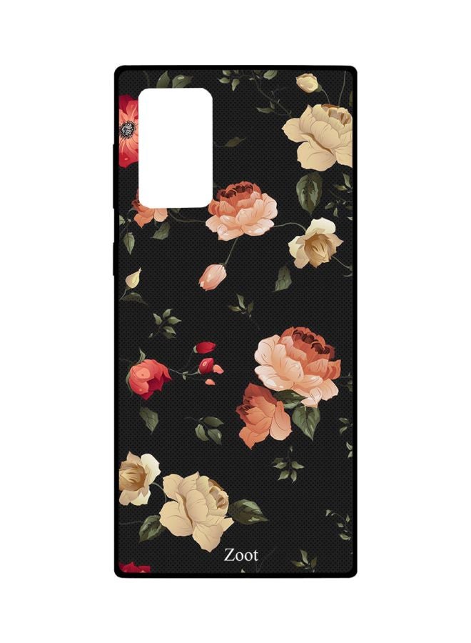 Zoot Floral Printed Case Cover For Samsung Galaxy Note20 Ultra Black/Green/Red - Image 1