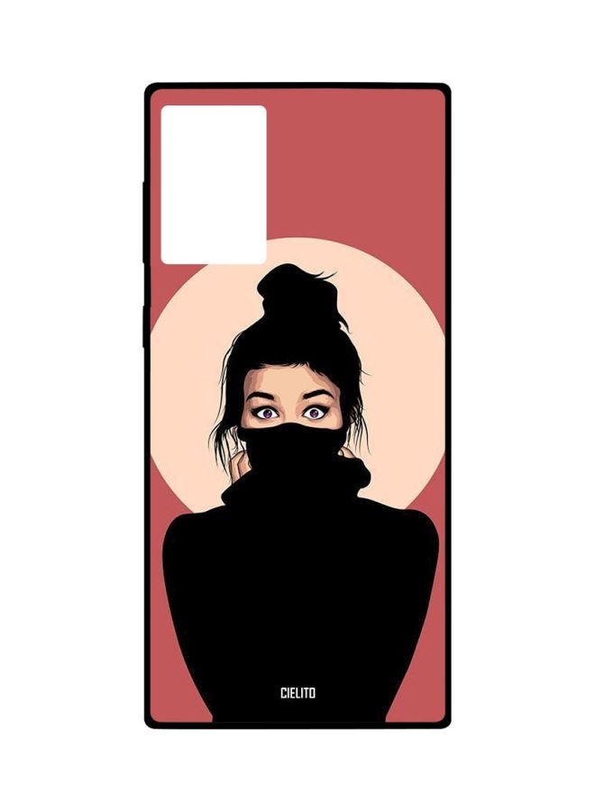 CIELITO Girl Printed Case Cover For Samsung Galaxy Note20 Pink/Beige/Black - Image 1